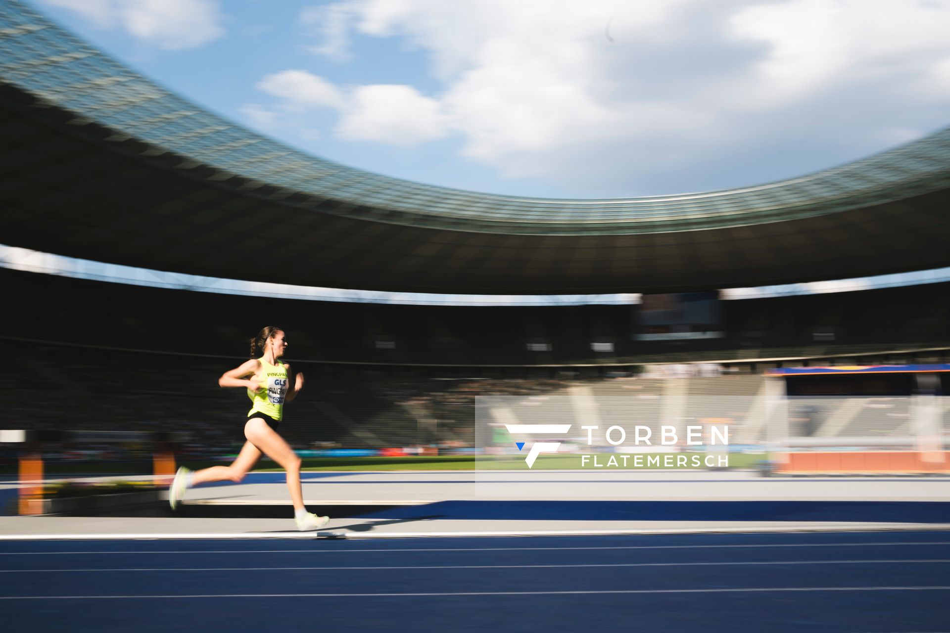 Svenja Pingpank (Hannover Athletics e.V.) waehrend der deutschen Leichtathletik-Meisterschaften im Olympiastadion am 26.06.2022 in Berlin